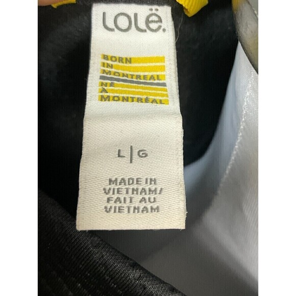Lole Women Jacket Black Zip Up Moisture Wicking Stretch Soft Shell Pocket Sz L E - Picture 12 of 12